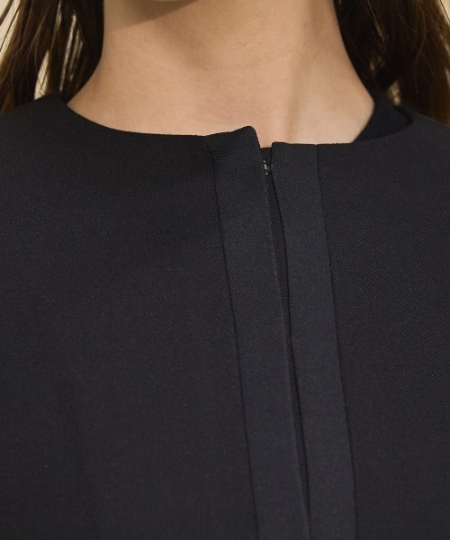 SWINGLE（スウィングル）の「ノーカラーリボンジャケット（ノーカラージャケット・レディース・ブラック/オフホワイト・SMALL/MEDIUM）」の13枚目の写真