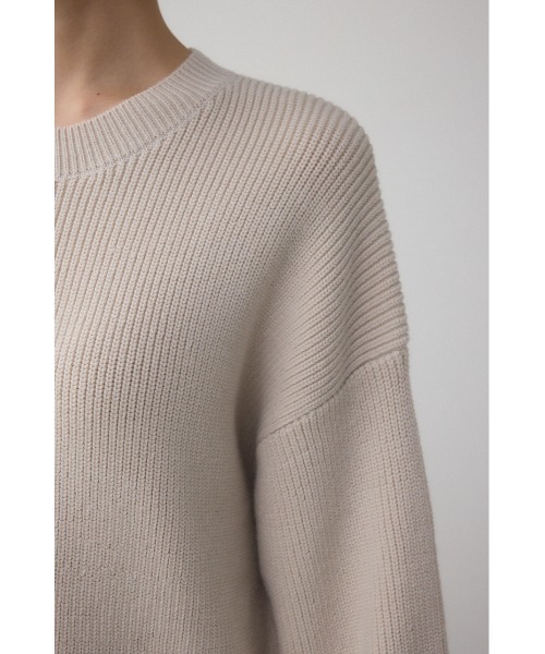 AZUL by moussy(アズールバイマウジー)の「サイドZIPニットトップス(ニット/セーター・レディース・アイボリー/ブラック系その他/グレー/ボルドー・FREE)」の12枚目の写真