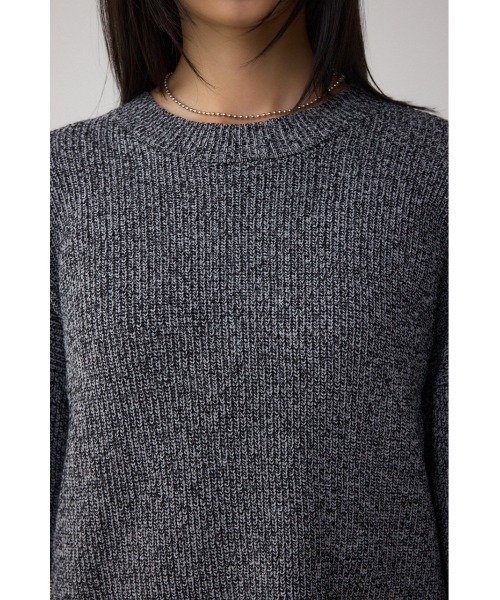 AZUL by moussy(アズールバイマウジー)の「サイドZIPニットトップス(ニット/セーター・レディース・アイボリー/ブラック系その他/グレー/ボルドー・FREE)」の21枚目の写真