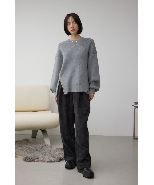 セール】サイドZIPニットトップス（ニット/セーター）｜AZUL BY MOUSSY