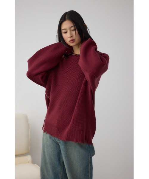 セール】サイドZIPニットトップス（ニット/セーター）｜AZUL BY MOUSSY