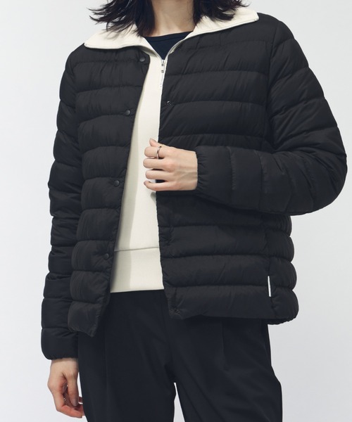 TIGORA（ティゴラ）の「ティゴラ TIGORA ライトダウンノーカラージャケット（ダウンジャケット/コート・レディース・ブラック/オリーブ/オフホワイト・L/M/S/XL）」の20枚目の写真