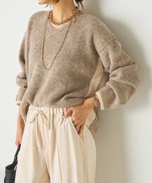 Jena espace merveilleux | 【スタイルアップ】配色アゼVニット(ニット/セーター)