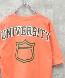 七分袖」に該当するTシャツ/カットソー（オレンジ/橙色系