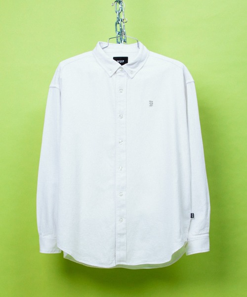 HUF(ハフ)の「MEGABLAST LS SHIRT(シャツ/ブラウス・メンズ・ブラック/ホワイト・S/M/L/XL/XXL)」の1枚目の写真