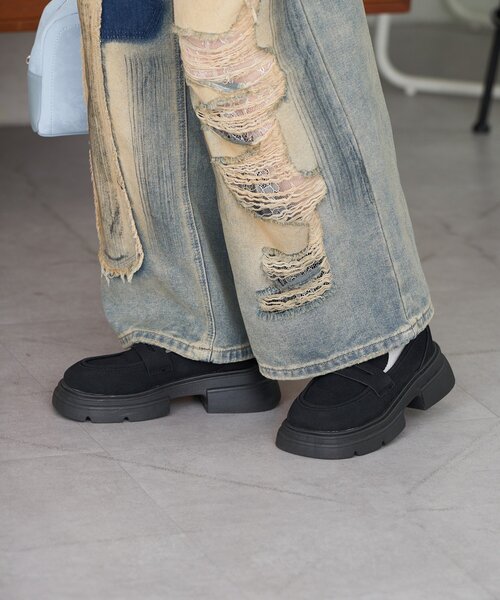 CIAOPANIC（チャオパニック）の「【neutral by ciaopanic】厚底ローファー（その他シューズ・レディース・ブラック/キャメル・38/37/36）」の16枚目の写真