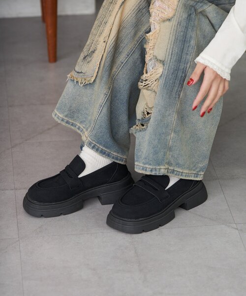 CIAOPANIC（チャオパニック）の「【neutral by ciaopanic】厚底ローファー（その他シューズ・レディース・ブラック/キャメル・38/37/36）」の17枚目の写真