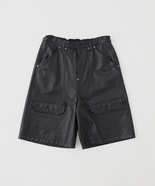 CCU ゴートレザー ショートパンツ WORK SHORTS