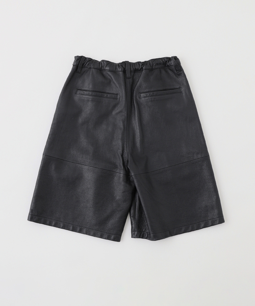 CCU ゴートレザー ショートパンツ WORK SHORTS CCU ゴートレザー ショートパンツ WORK SHORTS