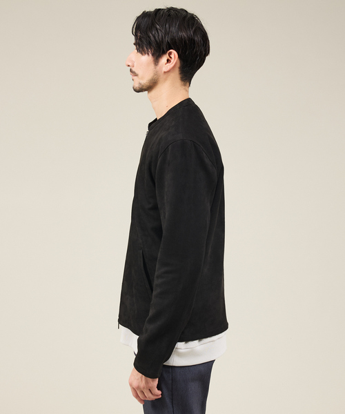 ABAHOUSE GRAY(アバハウスグレイ)の「【スエードライク】シングルライダース ブルゾン(ライダースジャケット・メンズ・ライトブラウン/グレイッシュベージュ/ブラック・46/48/50)」の6枚目の写真