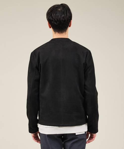 ABAHOUSE GRAY(アバハウスグレイ)の「【スエードライク】シングルライダース ブルゾン(ライダースジャケット・メンズ・ライトブラウン/グレイッシュベージュ/ブラック・46/48/50)」の7枚目の写真