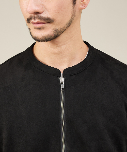 ABAHOUSE GRAY(アバハウスグレイ)の「【スエードライク】シングルライダース ブルゾン(ライダースジャケット・メンズ・ライトブラウン/グレイッシュベージュ/ブラック・46/48/50)」の8枚目の写真