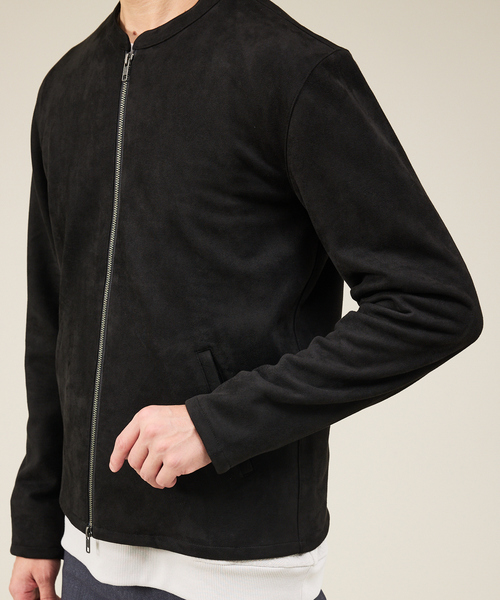 ABAHOUSE GRAY(アバハウスグレイ)の「【スエードライク】シングルライダース ブルゾン(ライダースジャケット・メンズ・ライトブラウン/グレイッシュベージュ/ブラック・46/48/50)」の9枚目の写真