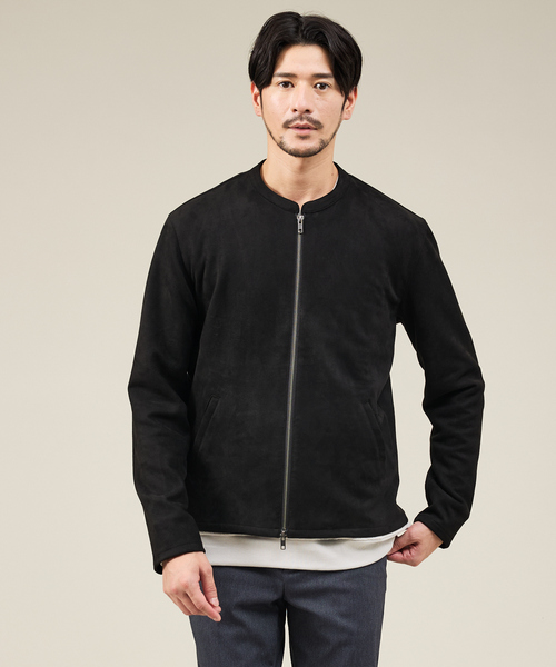 ABAHOUSE GRAY(アバハウスグレイ)の「【スエードライク】シングルライダース ブルゾン(ライダースジャケット・メンズ・ライトブラウン/グレイッシュベージュ/ブラック・46/48/50)」の14枚目の写真