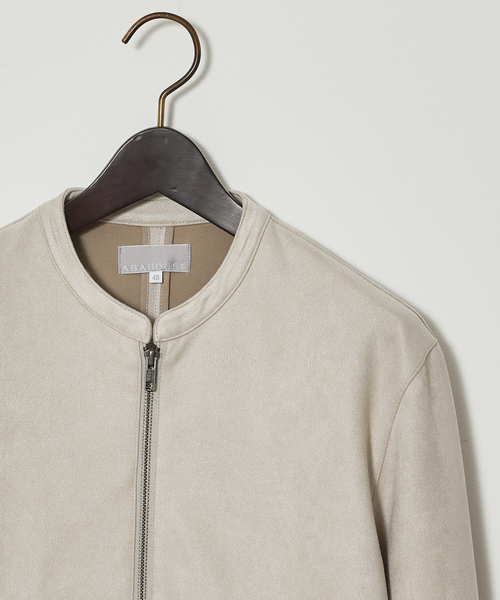 ABAHOUSE GRAY(アバハウスグレイ)の「【スエードライク】シングルライダース ブルゾン(ライダースジャケット・メンズ・ライトブラウン/グレイッシュベージュ/ブラック・46/48/50)」の16枚目の写真