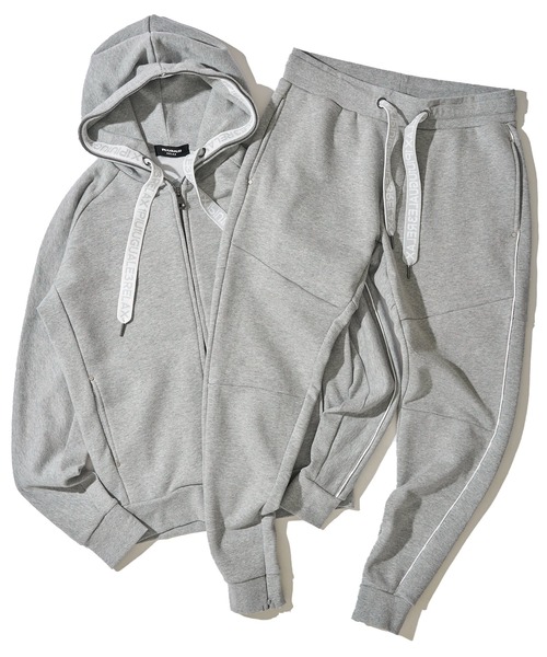 1piu1uguale3 RELAX（ウノピュウノウグァーレトレリラックス）の「【1PIU1UGUALE3 RELAX】THICK STRING LOGO, ZIP HOODIE（パーカー・メンズ・ブラック/グレー・LARGE/MEDIUM/X-LARGE）」の15枚目の写真