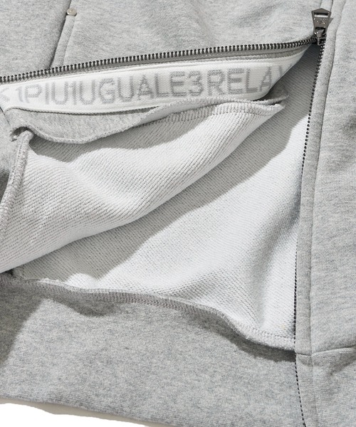 1piu1uguale3 RELAX（ウノピュウノウグァーレトレリラックス）の「【1PIU1UGUALE3 RELAX】THICK STRING LOGO, ZIP HOODIE（パーカー・メンズ・ブラック/グレー・LARGE/MEDIUM/X-LARGE）」の13枚目の写真
