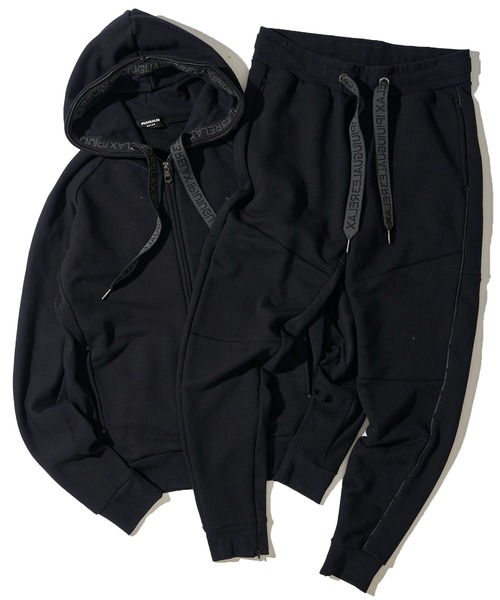 1piu1uguale3 RELAX（ウノピュウノウグァーレトレリラックス）の「【1PIU1UGUALE3 RELAX】THICK STRING LOGO, ZIP HOODIE（パーカー・メンズ・ブラック/グレー・LARGE/MEDIUM/X-LARGE）」の14枚目の写真