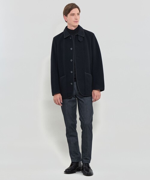 MACKINTOSH LONDON(マッキントッシュ ロンドン)の「【WATSON】ライトジャージーブルゾン(ブルゾン・メンズ・ブラウン系その他5/ネイビー・40/38/42)」の3枚目の写真