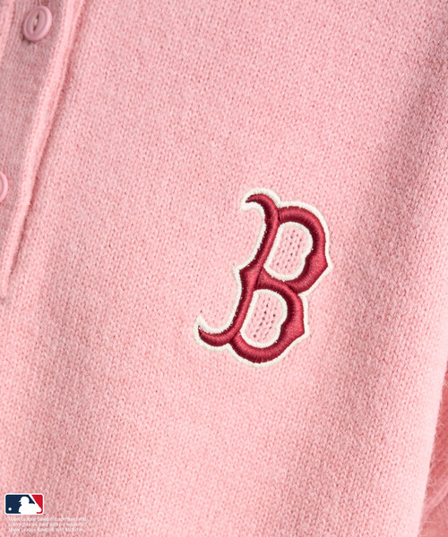 FREAK'S STORE（フリークスストア）の「MLB/エムエルビー MLB ポロニット/ポロ襟/襟付きニット（ニット/セーター・レディース・オフホワイト/ライトグレー/ピンク/ネイビー/ブラウン・FREE/ﾌﾘ-）」の19枚目の写真