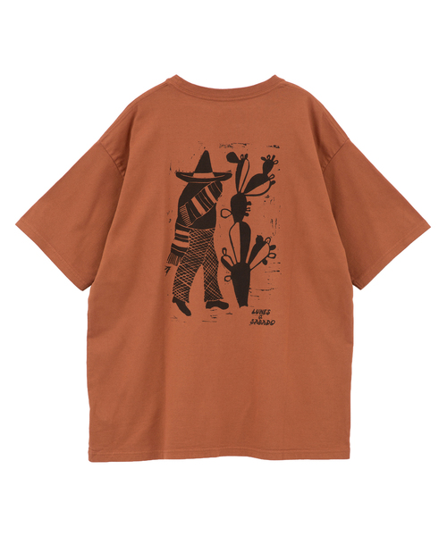 CURRENTAGE（カレンテージ）の「T shirt（Tシャツ/カットソー・メンズ・ホワイト/ブラウン・3/4）」の3枚目の写真