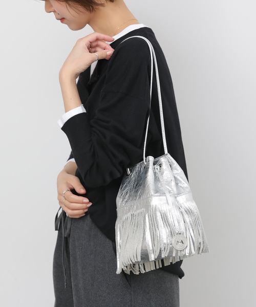 MARCO MASI/マルコマージ】フリンジレザーバック（ショルダーバッグ