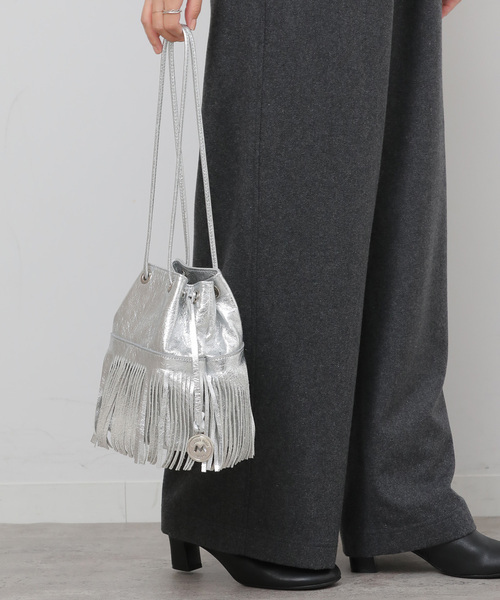 MARCO MASI/マルコマージ】フリンジレザーバック（ショルダーバッグ