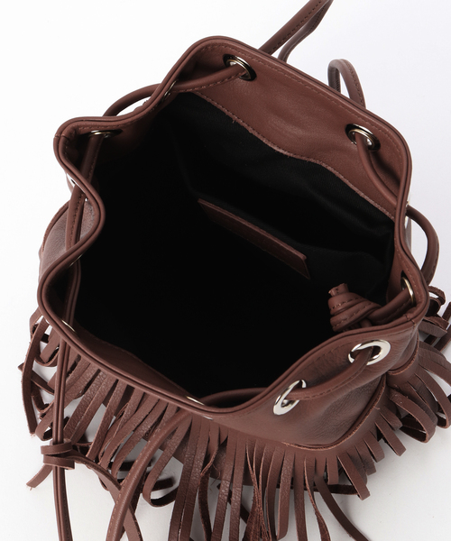 MARCO MASI/マルコマージ】フリンジレザーバック（ショルダーバッグ