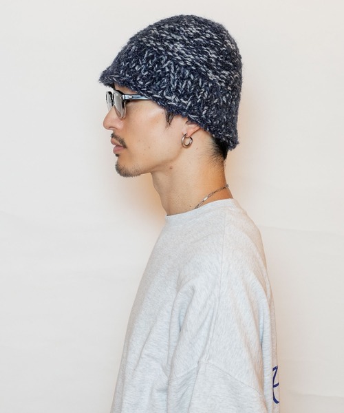 CA4LA(カシラ)の「HAND KNITTED SAILOR HAT3(ハット・メンズ・ブラック/ネイビー/ブラウン・ONESIZE)」の9枚目の写真