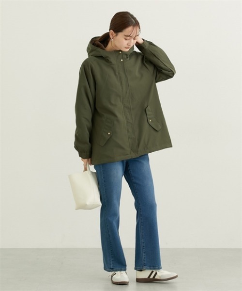 nissen（ニッセン）の「３ＷＡＹフェイクファージャケット（ファーベスト付）（その他アウター・レディース・カーキ/ブラック/ベージュ・M/L/LL/3L）」の5枚目の写真