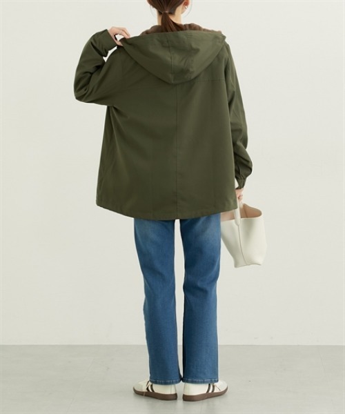 nissen（ニッセン）の「３ＷＡＹフェイクファージャケット（ファーベスト付）（その他アウター・レディース・カーキ/ブラック/ベージュ・M/L/LL/3L）」の10枚目の写真