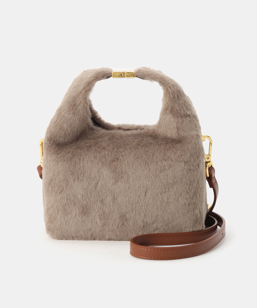 SLOBE IENA(スローブイエナ)の「SINBONO/シンボノ Vivienne Crossbody Bag 2T31-2(ショルダーバッグ・レディース・ベージュ/ブラック・FREE)」の5枚目の写真
