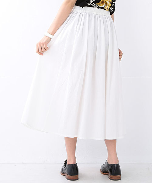 BEAMS BOY（ビームスボーイ）の「【一部予約】BEAMS BOY / サーキュラー ロングスカート（スカート・レディース・ホワイト/ブルー/ネイビー・ONE SIZE）」の5枚目の写真