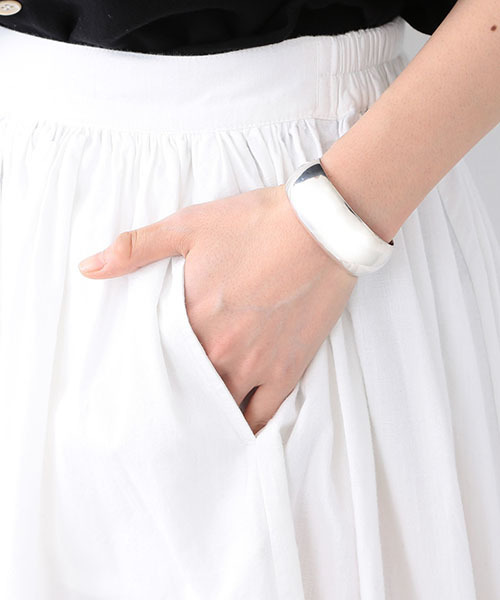 BEAMS BOY（ビームスボーイ）の「【一部予約】BEAMS BOY / サーキュラー ロングスカート（スカート・レディース・ホワイト/ブルー/ネイビー・ONE SIZE）」の8枚目の写真