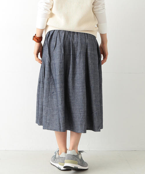 BEAMS BOY（ビームスボーイ）の「【一部予約】BEAMS BOY / サーキュラー ロングスカート（スカート・レディース・ホワイト/ブルー/ネイビー・ONE SIZE）」の19枚目の写真