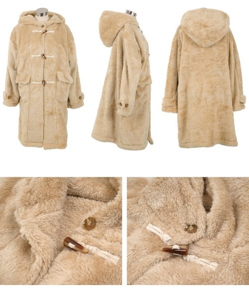 ファーフリースダッフルコート（ダッフルコート）｜KOBE LETTUCE