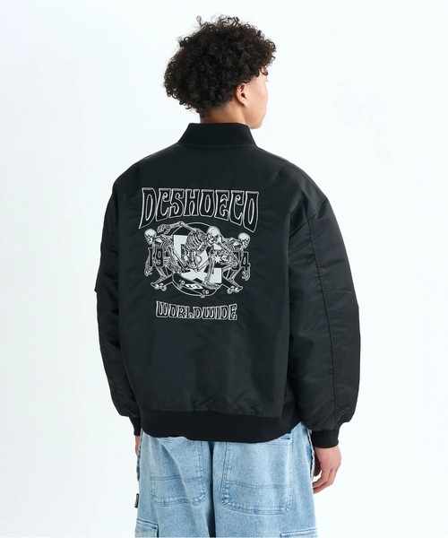 DC SHOES（ディーシーシューズ）の「25 FLIGHT JACKET/DCフライトジャケット(MA-1)（MA-1・メンズ・ブラック/グリーン系その他2/グリーン系その他・MEDIUM/LARGE/X-LARGE）」の13枚目の写真