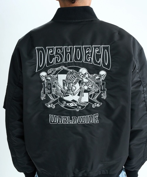 DC SHOES（ディーシーシューズ）の「25 FLIGHT JACKET/DCフライトジャケット(MA-1)（MA-1・メンズ・ブラック/グリーン系その他2/グリーン系その他・MEDIUM/LARGE/X-LARGE）」の12枚目の写真