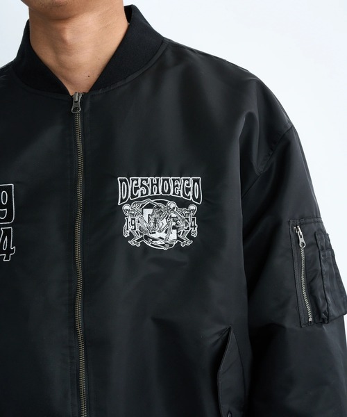 DC SHOES（ディーシーシューズ）の「25 FLIGHT JACKET/DCフライトジャケット(MA-1)（MA-1・メンズ・ブラック/グリーン系その他2/グリーン系その他・MEDIUM/LARGE/X-LARGE）」の11枚目の写真