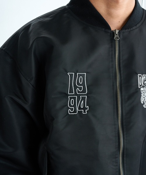 DC SHOES（ディーシーシューズ）の「25 FLIGHT JACKET/DCフライトジャケット(MA-1)（MA-1・メンズ・ブラック/グリーン系その他2/グリーン系その他・MEDIUM/LARGE/X-LARGE）」の10枚目の写真