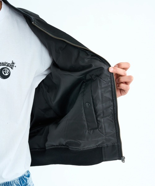 DC SHOES（ディーシーシューズ）の「25 FLIGHT JACKET/DCフライトジャケット(MA-1)（MA-1・メンズ・ブラック/グリーン系その他2/グリーン系その他・MEDIUM/LARGE/X-LARGE）」の6枚目の写真