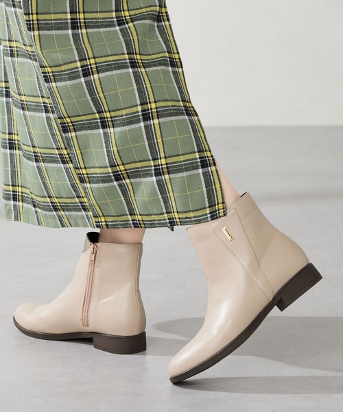 プチメタル フラット ショートブーツ /52408 厚手クッション（ブーツ