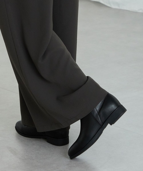 WA ORiental TRaffic（ダブルエーオリエンタルトラフィック）の「プチメタル フラット ショートブーツ /52408 厚手クッション（ブーツ・レディース・ブラック/ブラウン/ベージュ・S/M/L/LL/3L/SS）」の12枚目の写真