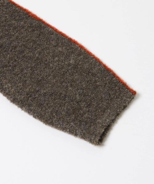 ITEMS URBANRESEARCH(アイテムズ アーバンリサーチ)の「ブークレパイピングニット(ニット/セーター・レディース・オフホワイト/ブラウン/ネイビー・FREE)」の10枚目の写真