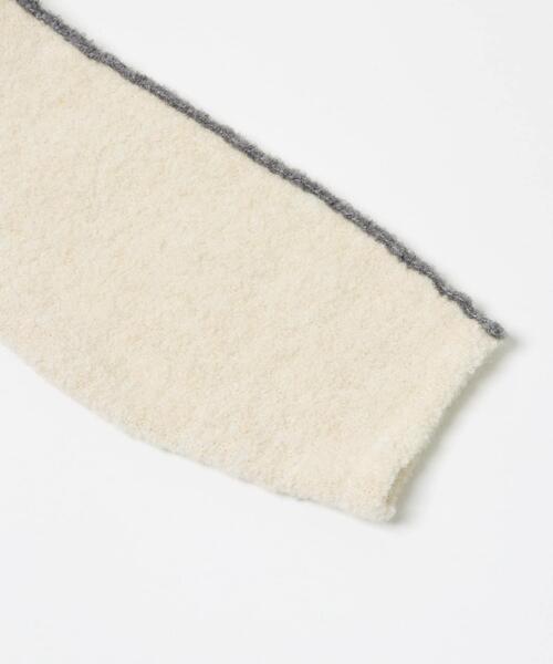 ITEMS URBANRESEARCH(アイテムズ アーバンリサーチ)の「ブークレパイピングニット(ニット/セーター・レディース・オフホワイト/ブラウン/ネイビー・FREE)」の16枚目の写真