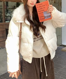 LAFFMO（ラフモ）の「ファー付き中綿ジャケット（ダウンジャケット/コート）」