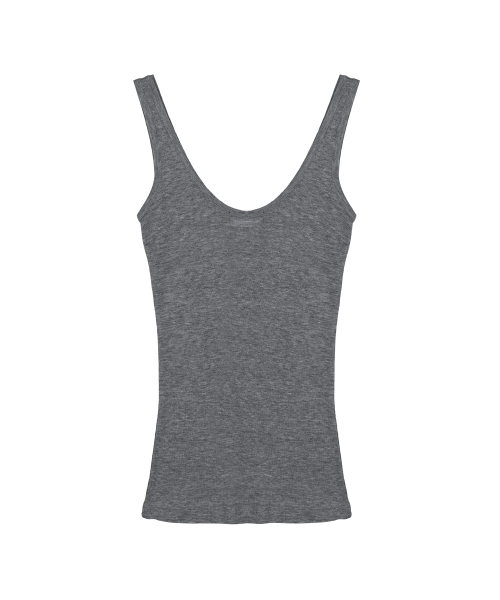 NICK&NICOLE(ニックアンドニコール)の「NICOLE MINIMAL LABEL SLEEVELESS_CHARCOAL(Tシャツ/カットソー・レディース・その他・FREE)」の6枚目の写真