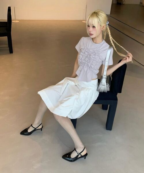 FLAREUP(フレアアップ)の「クラウドTシャツ(FL-163_ブラック)(Tシャツ/カットソー・レディース・ブラック・1)」の10枚目の写真