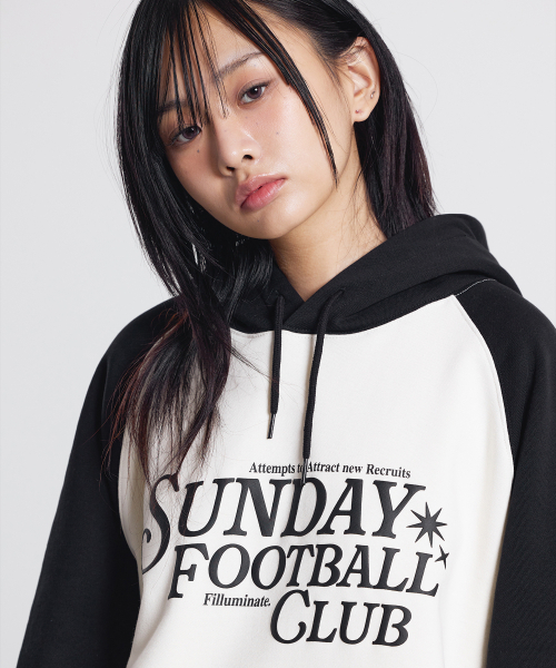 F.ILLUMINATE(フィルミネイト)の「サンデーフットボールクラブ フードパーカー-ブラック(パーカー・レディース・その他・SMALL/MEDIUM/LARGE)」の3枚目の写真