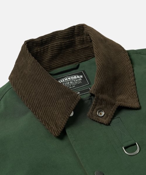 FRIZMWORKS(フリズムワークス)の「HERITAGE HUNTING JACKET 002 _ FOREST GREEN(ミリタリージャケット・メンズ・その他・LARGE/X-LARGE/SMALL/MEDIUM)」の4枚目の写真